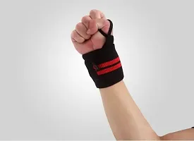 Weight Lifting Wrist Support with Thumb Loop Strap for Gym,Workout  Strength Training Exercise/Made of Velcro and Elastic Band for Men  Women (1 Pair)-thumb1