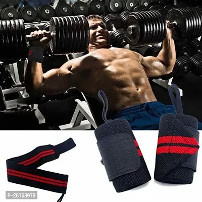 Weight Lifting Wrist Support with Thumb Loop Strap for Gym,Workout  Strength Training Exercise/Made of Velcro and Elastic Band for Men  Women (1 Pair)-thumb3