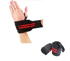 Wrist Support with Thumb Loop Strap for Gym,Workout  Strength Training Exercise/Made of Velcro and Elastic Band for Men  Womennbsp;-thumb1