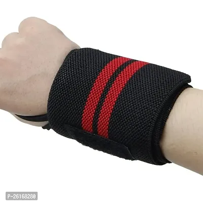 Weight Lifting Wrist Support with Thumb Loop Strap for Gym- Made of Velcro and Elastic Band for Men  Women