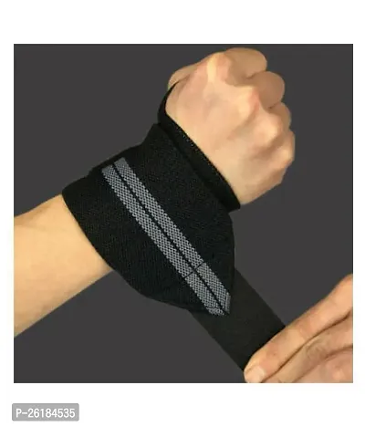 Weight Lifting Wrist Support with Thumb Loop Strap for Gym- Made of Velcro and Elastic Band for Men  Women-thumb0