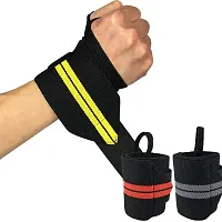 Wrist Support Band with Thumb Loop, Wrist Supporter for Gym, Weightlifting  Workout, Wrist Wrap/Straps for Men  Women-thumb1