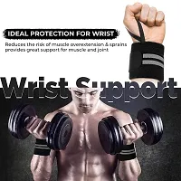 Wrist Support Band | Wrist Wrap with Adjustable Size  Thumb Loop for Gym, Weight Lifting, Sports Training  Workout Injury Protection for Men  Women-thumb3