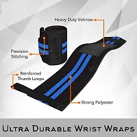 Wrist Wrap (1 Pair) 14 Inch Long, Wrist Supporter for Physiotherapy, Wrist Wrap, Hand Band with Adjustable Size Strap  Thumb Loop, Weight Lifting Wrap, Sports Training-thumb3