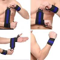 Wrist Wrap (1 Pair) 14 Inch Long, Wrist Supporter for Physiotherapy, Wrist Wrap, Hand Band with Adjustable Size Strap  Thumb Loop, Weight Lifting Wrap, Sports Training-thumb1