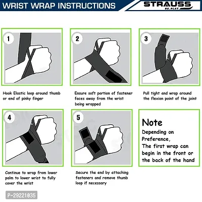 Wrist Wraps| Wrist Supporter for Gym|Wrist Band for Men Gym  Women with Thumb-thumb4