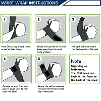 Wrist Wraps| Wrist Supporter for Gym|Wrist Band for Men Gym  Women with Thumb-thumb3