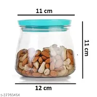 VIRSON Womans 1st Choice Airtight Transparent Jar, Matuki Shape Air Tight Kitchen Storage Container / BPA-Free / Stackable / Modular/ Matka Shape / Grocery Containers / Storage Jar / Masala Box / Fre-thumb4