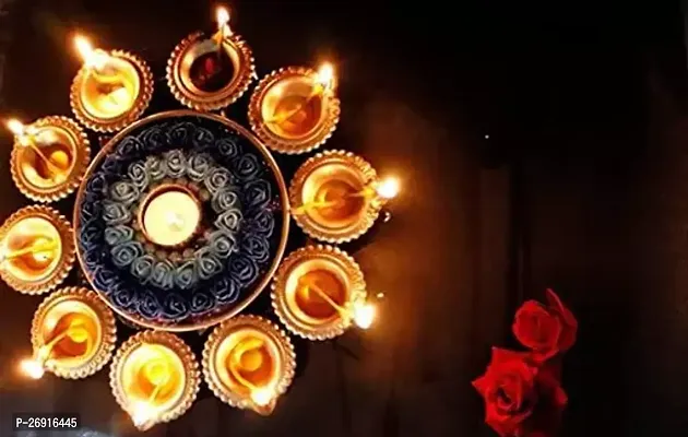Handcrafted Diya Urli Bowl for Diwali Pack of 10-thumb0