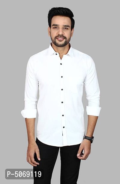 Casual Stylish Solid Cotton Shirt
