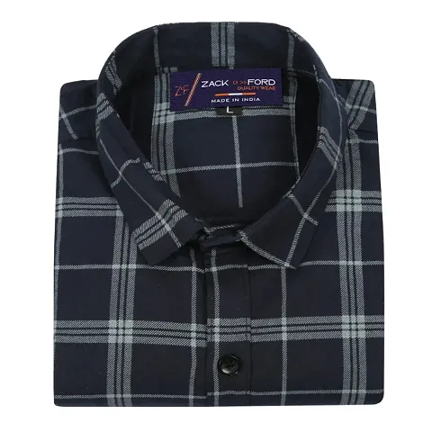 Cotton Blend Casual Check Full Sleeve shirt