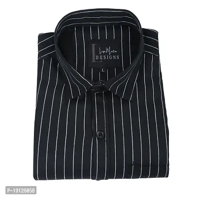 COTTON BLEND-STRIPED SHIRT FOR MEN-thumb0