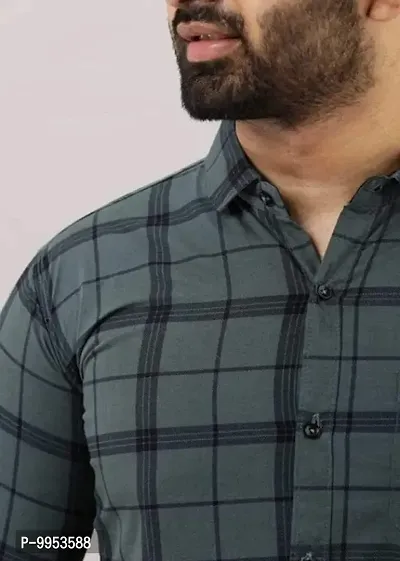 Casual Checked Shirt For Men-thumb4