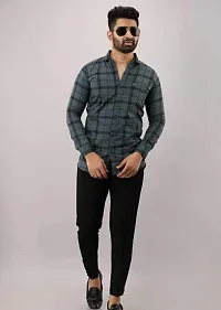 Casual Checked Shirt For Men-thumb1