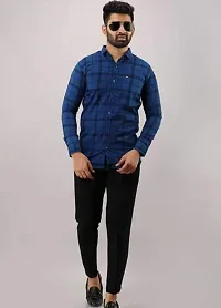Casual Checked Shirt For Men-thumb3