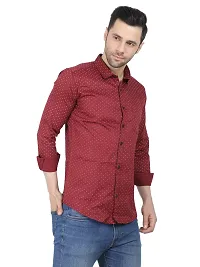 Trendy  Cotton Blend Printed Long Sleeves Casual Shirts For Men-thumb1