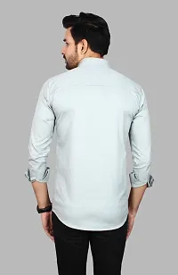 Casual Stylish Solid Cotton Shirt-thumb2