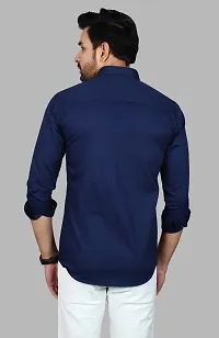 Casual Stylish Solid Cotton Shirt-thumb3