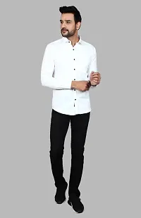 Casual Stylish Solid Cotton Shirt-thumb3