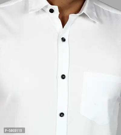 Casual Stylish Solid Cotton Shirt-thumb5