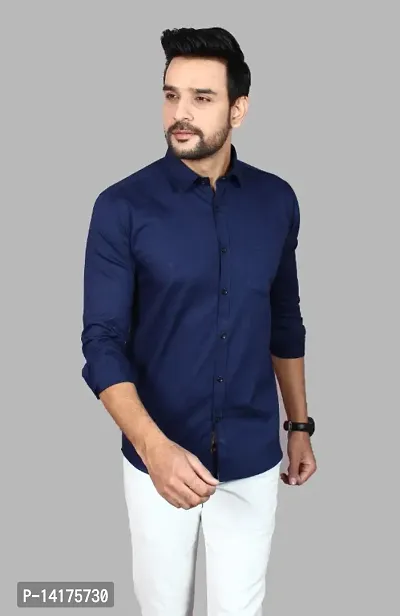 Premium quality Cotton casual Plain Shirt for men-thumb0