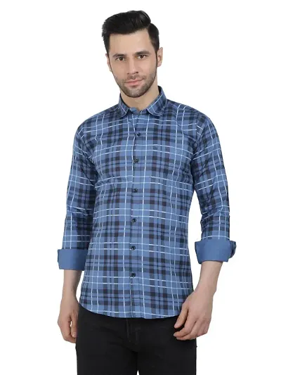 Classic Cotton Blend Long Sleeves Shirts for Men