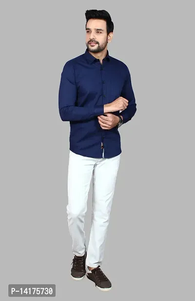 Premium quality Cotton casual Plain Shirt for men-thumb5