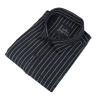 COTTON BLEND-STRIPED SHIRT FOR MEN-thumb1