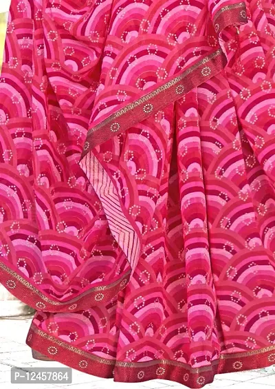 Magenta Zomato Saree with Trending Prints-thumb4