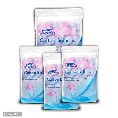 Femiss Beauty Cotton  Balls-100  Pieces   50 Pieces (Pack Of 3)