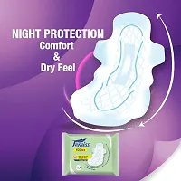 Femiss Dry Feel Over Night Sanitary Pad Eco Extra Large Pack Of 5 Each 8 Pads Prep Razor Free Gift Sanitary Needs-thumb1