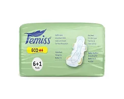 Femiss Dry Feel Over Night Sanitary Pad Eco Extra Large Pack Of 5 Each 8 Pads Prep Razor Free Gift Sanitary Needs-thumb1