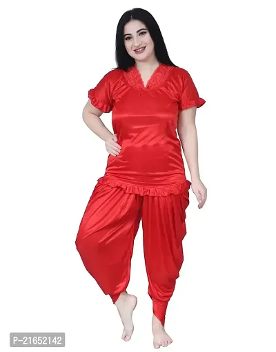 Girls satin pyjama discount set