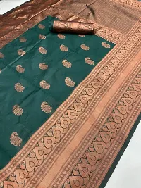 Beautiful Art Silk Saree with Blouse piece-thumb2