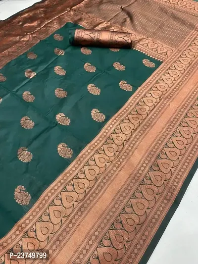 Beautiful Art Silk Saree with Blouse piece-thumb3