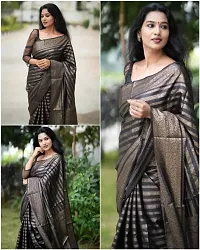 Beautiful Art Silk Saree with Blouse piece-thumb1