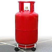 Stainless Steel Cylinder Trolley Movable with Wheels/LPG Cylinder Stand/Gas Trolly-thumb1