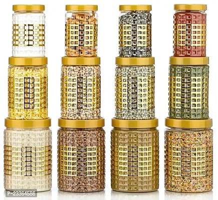 2Mech kitchen storage containers set of 12 ,Gold color