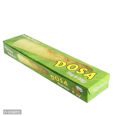 Aumni Crafts Dosa Packing Paper Takeaway Box (Pack of 10) 12x3x1.5 Inch Random Green Design