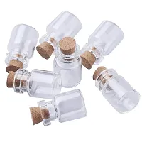 Aumni Crafts std-jefs-pack-boxnsupp-00123 Glass Miniature Vial With Cork Stopper - 5 ml, 10 Pieces, Transparent-thumb3