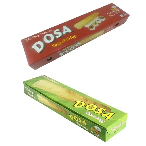 Aumni Crafts Dosa Packing Paper Takeaway Box Random Red Design