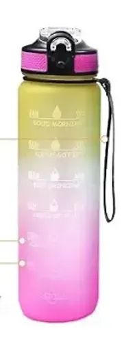 Stylish Plastic Motivational Theme Sipper Water Bottle-thumb0