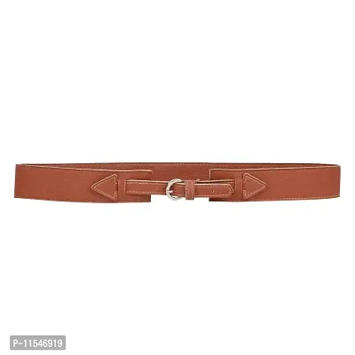 TRYSCO? FAUX Genuine Leather Girls Belt for,Jeans(TAN, X-Small)-thumb0