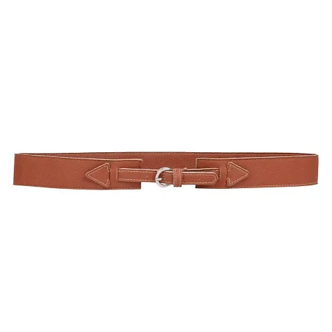 TRYSCO? FAUX Genuine Leather Girls Belt for,Jeans(TAN, X-Small)