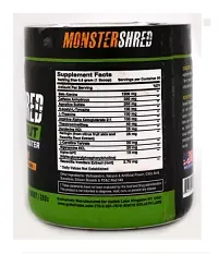 MonsterShred Pre Workout, 30 Serving, Beta-Alanine, Citrulline Malate, BCAA  (200 g, FRUIT PUNCH)-thumb2