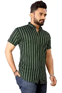 O'SOME Royal India Men Lycra Printed Halfsleeve Classic Collar Regular Casual Shirt-thumb2