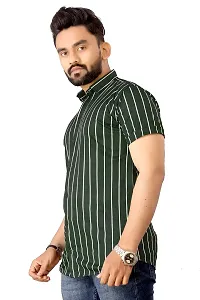 O'SOME Royal India Men Lycra Printed Halfsleeve Classic Collar Regular Casual Shirt-thumb3