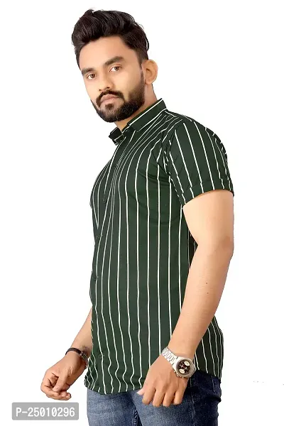 O'SOME Royal India Men Lycra Printed Halfsleeve Classic Collar Regular Casual Shirt-thumb4