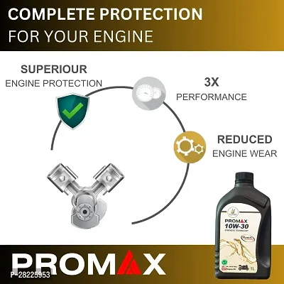 PROMAX  |  10W-30 Synthetic Blend Engine Oil for Bike ( 1L, Pack of 1)-thumb5