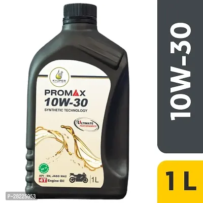PROMAX  |  10W-30 Synthetic Blend Engine Oil for Bike ( 1L, Pack of 1)-thumb0